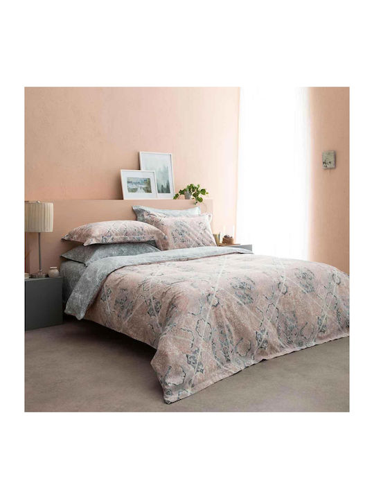 Vesta Home Σετ Παπλωματοθήκη Βαμβακοσατέν Υπέρδιπλη με 2 Μαξιλαροθήκες 230x240cm Mistral 02