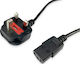 Equip IEC C13 - IEC C13 Kabel 2m Schwarz (112300)