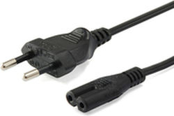 Equip Euro - IEC C7 Cablu 3m Negru (112161) Equip Euro - IEC C7 Cablu 3m Negru (112161)