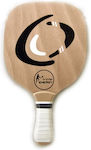 "το αγόρι" Energy Beach Racket Beige 420gr with Straight Handle White