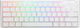 Ducky One 3 Mini Gaming Μηχανικό Πληκτρολόγιο 60% με Cherry MX Red διακόπτες και RGB φωτισμό (Αγγλικό US) Pure White