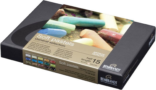 Royal Talens Rembrandt Soft Pastels General Selection Σετ Κηρομπογιές Half Length 15τμχ
