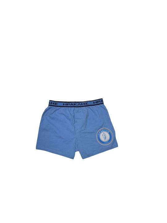 Herren Boxershorts Light Blue mit Mustern 1Packung