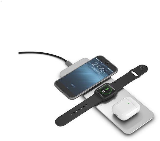 TerraTec Ασύρματος Φορτιστής (Qi Pad) Ασημί (ChargeAir All)