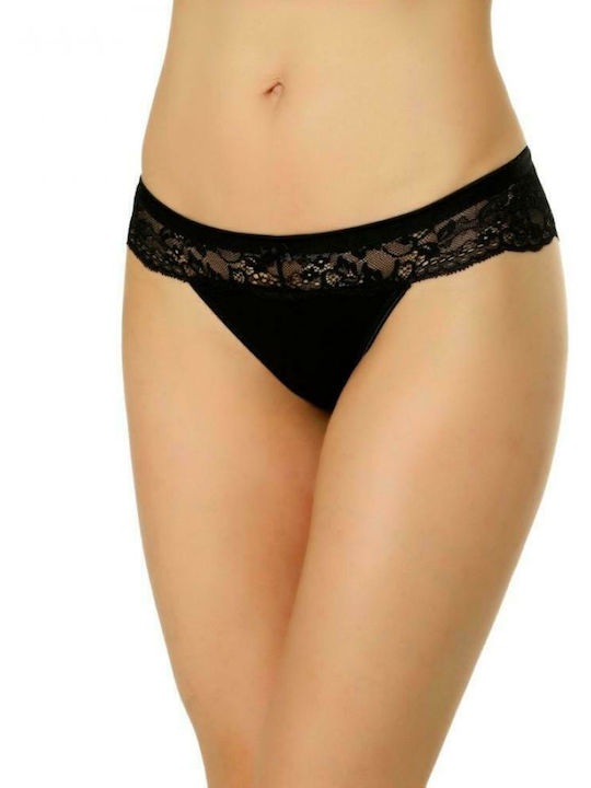 Alecia Damen Brasilien mit Spitze Schwarz