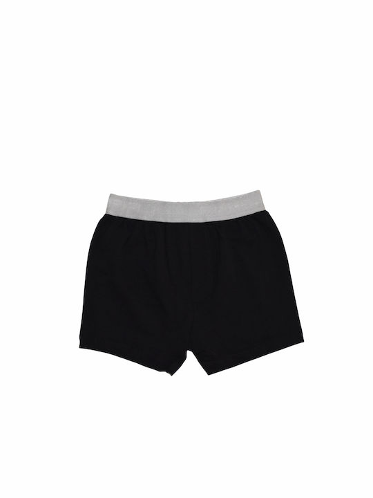 Apple Boxer Kinder Boxershorts Black/Grey 1Stück