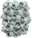 Interni Oggi Vază Decorativă Ceramică Alb 24.5x24.5x31.5cm 1buc