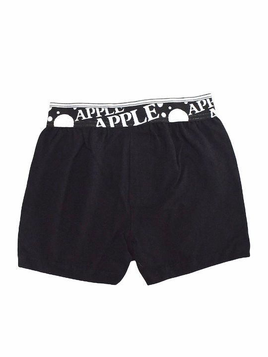 Apple Boxer Παιδικό Μποξεράκι Μαύρο/Λευκό Spotted