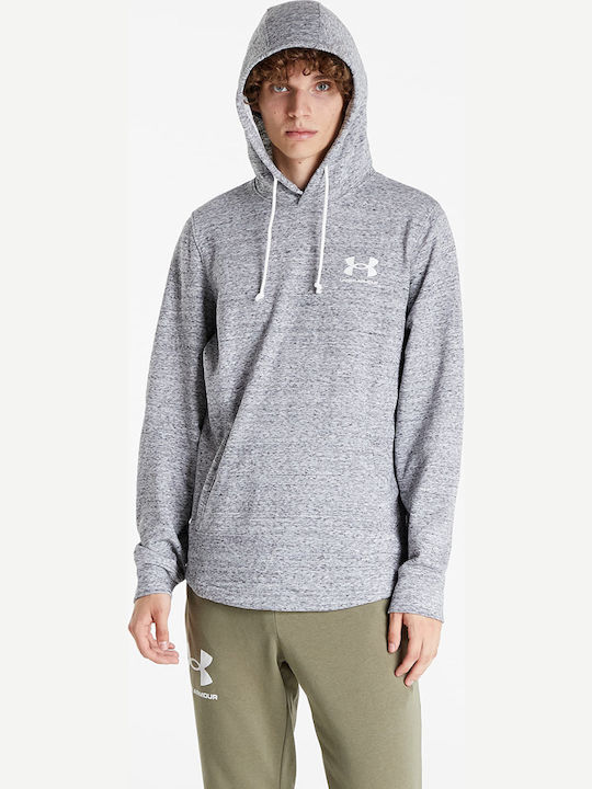 Under Armour Rival Φούτερ με Κουκούλα Onyx White