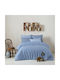 Viopros Duvet Cover Set Single with Pillowcase 155x240 Royal Light Blue