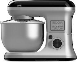 Life Sous Chef Gallery Κουζινομηχανή 1200W με Ανοξείδωτο Κάδο 5lt Black & Silver