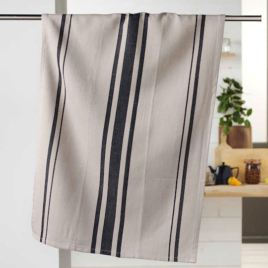 Comptoir Ποτηρόπανο από 100% Βαμβάκι σε Γκρι Χρώμα 50x70cm