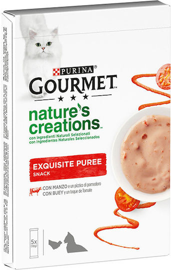 Gourmet Wet Food for Adult Cats in Pouch with Beef 5x10gr