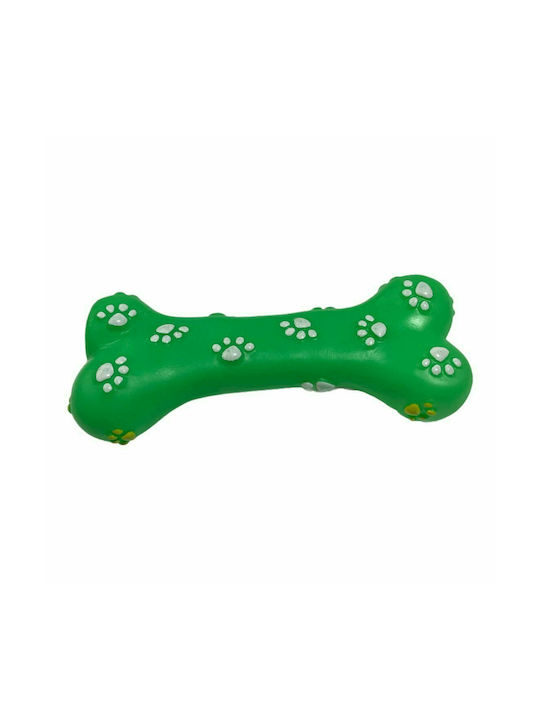 Dog Toy Bone with Sound Green 18cm