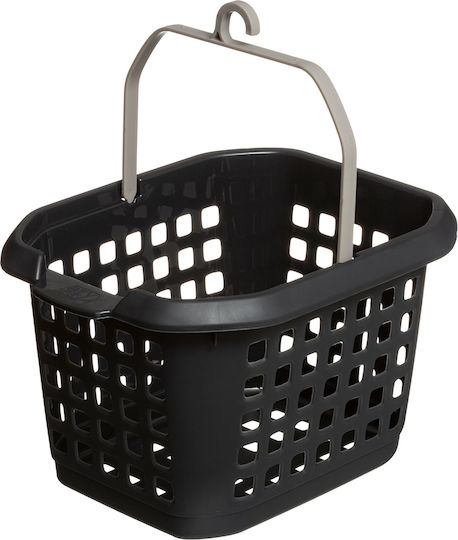 5Five Plastic Basket for Clothespins Black 22.5x17x13.5cm