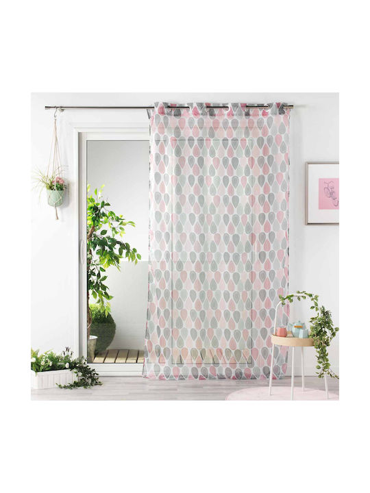 Κουρτίνα με Τρουκς L-C Palpito Voilage Rose 140...