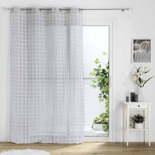 Douceur d'Intérieur Vorhang mit Grommet L-C Karrona Grau 140x240cm