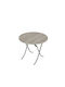 Mountain Top Table Kitchen Collapsible Wooden with Metal Frame Sonoma 90x90x75cm