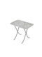 Mountain Top Table Kitchen Collapsible Wooden with Metal Frame White 90x60x75cm