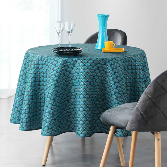 Rotunde Fleckabweisend L-C Artchic Blue 180x180cm