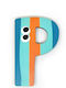 Svoora Decorative Letter Blue made of Wood Ρ 4.5x0.6x7εκ.