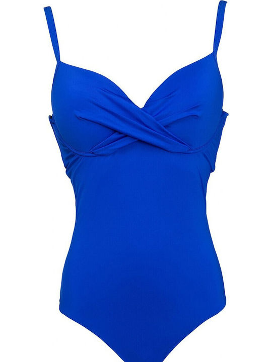 Bluepoint Costum De Baie Întreg Albastru Cu Căp...