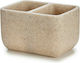 BigBuy Θήκη για σφουγγάρι από Πλαστικό Μπεζ 7x12cm