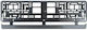 Compass Car License Plate Frame Front - Back Plastic Black Carbon 1pcs