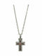 Rosso Amante Herren Kreuz aus Silber mit Kette Ego