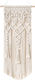 Viopros Macrame Hanging White Wall Decor Made of Fabric 33x71cm