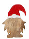 InTheBox Weihnachtliche Holz Figur Zwerge Rot Höhe 25cm 4Stück
