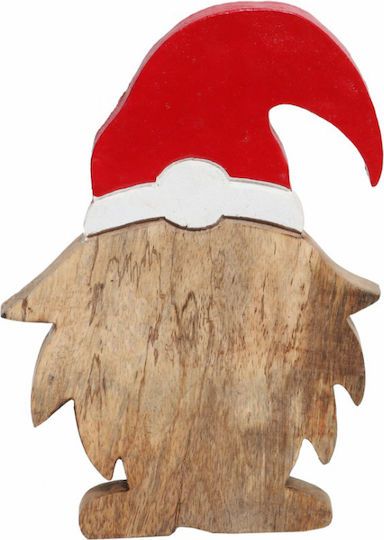 InTheBox Weihnachtliche Holz Figur Zwerge Rot Höhe 25cm 4Stück