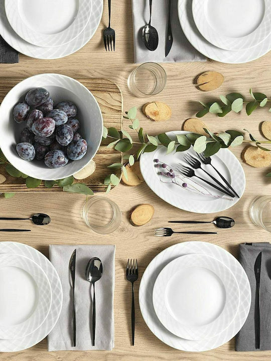 Ionia Willow White Porcelain Dinnerware Set 20pcs