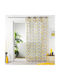 Curtain with Grommet L-C Palpito Voilage Jaune / Blanc 1626769 140x240cm