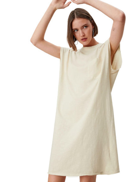 S.Oliver Καλοκαιρινό Mini T-shirt Φόρεμα Μπεζ
