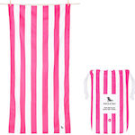 Dock & Bay Quick Dry Beach Towel Pink Cabana 160x90cm.