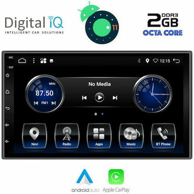 Digital IQ Car-Audiosystem 2DIN (Bluetooth/USB/AUX/WiFi/GPS) mit Touchscreen 7"