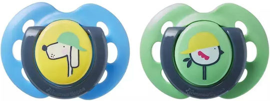 Tommee Tippee Fun Pacifiers Silicone Multicolour for 0-6 months 2pcs
