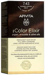 Apivita My Color Elixir with Honey Extract Set kein Ammoniak 7.43 Blond Bronze Bead 125ml