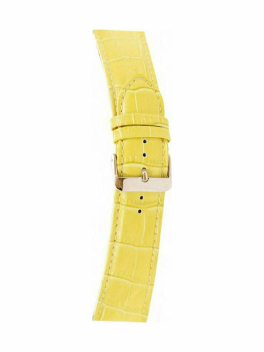 Tzevelion LR409JV-12-12 Leather Strap Yellow 12mm