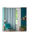 Douceur d'Intérieur Curtain with Grommets L-C Havana Rideau Light Blue 140x260cm
