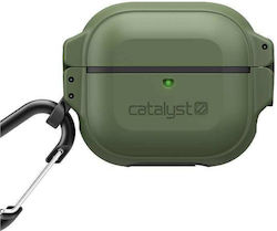 Catalyst Total Protection Θήκη Σιλικόνης με Γάντζο Army Green για Apple AirPods 3