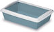 Stefanplast Cat Litter Tray 2 Cat Basin Blue L50 x W32 x H12cm