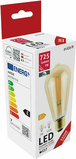 Avide ABLFST57WW-7W-DAC LED Bulb 7W 133mm for Socket E27 Warm White 725lm Dimmable