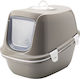 Nobby Jumbo Cat Toilet Closed with Filter Gray L64 x W45 x H46cm