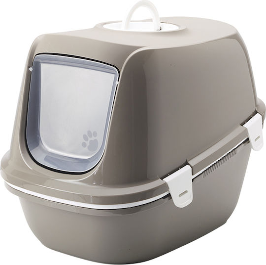 Nobby Jumbo Cat Toilet Closed with Filter Gray L64 x W45 x H46cm