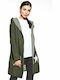 Long Women's Cardigan Khaki