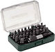 Metabo Set 32 Schraubendreher-Bits E-Commerce-Website / Torx / Gerade / Stern / Kreuz