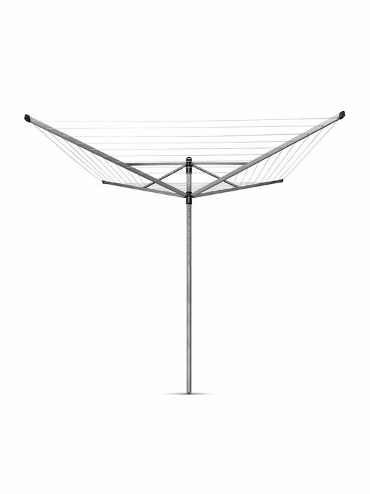 Brabantia Lift-O-Matic Rotary Dryer Metallic Folding Floor Clothes Drying Rack with Hanging Length 50m