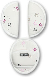 Dooky Car Seat Belt Pads White